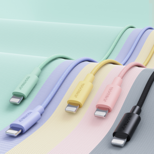 Joyroom Snabbladdare Type C - Lightning (Rosa) till iPhone 14 Pro Max